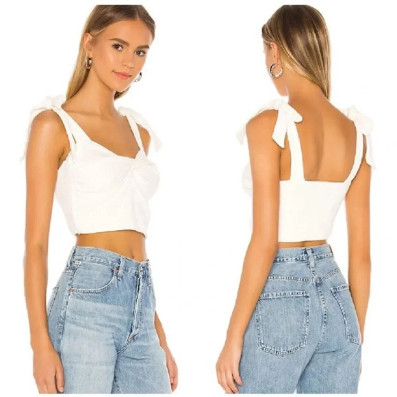 superdown jules tie strap top in white size small NWT new - Picture 1 of 7